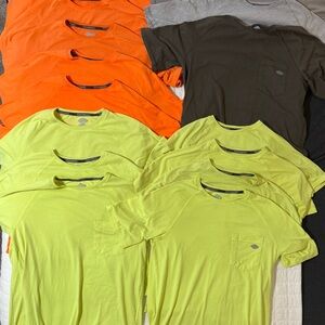 Dickies Men's Short Sleeve Tees - Lime, Orange, Gray, Black